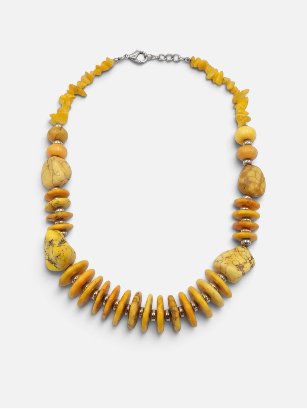 Yellow Turquoise Artisan Necklace
